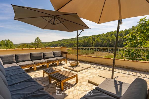 Bastide provençale au charme intemporel au coeur des oliviers et vignes