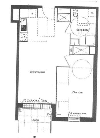 Appartement t2 terrasse et parking