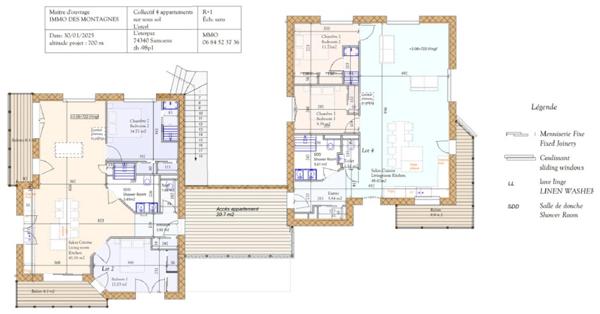 Haute Savoie (74), à vendre SAMOENS - Domaine skiable Grand-Massif - Appartement T3 79 m²