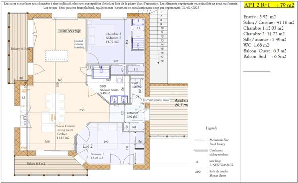 Haute Savoie (74), à vendre SAMOENS - Domaine skiable Grand-Massif - Appartement T3 79 m²