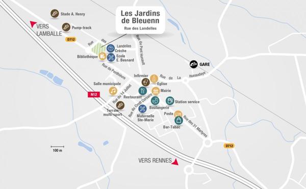 Terrain LES JARDINS DE BLEUENN Plestan | Lamotte