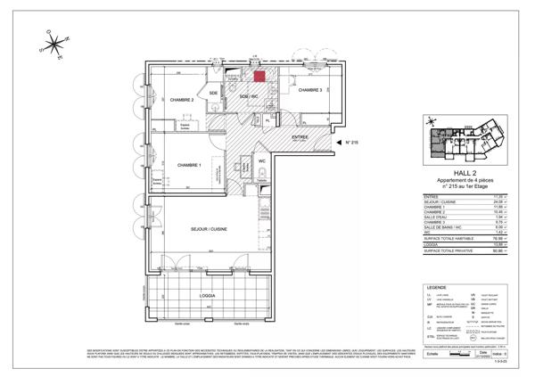 Grimaud / Golfe de St-Tropez – Appartement 4 pièces avec loggia et parking