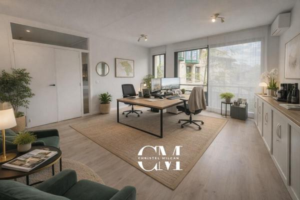 BUREAUX/APPARTEMENT- T3- Bordeaux- Caudéran - parc Bordelais - parking - 90 m2