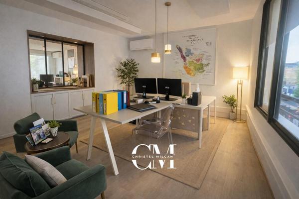 BUREAUX/APPARTEMENT- T3- Bordeaux- Caudéran - parc Bordelais - parking - 90 m2