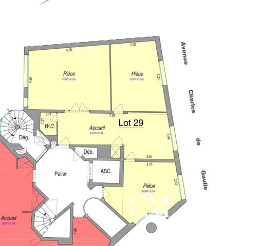 BUREAUX/APPARTEMENT- T3- Bordeaux- Caudéran - parc Bordelais - parking - 90 m2