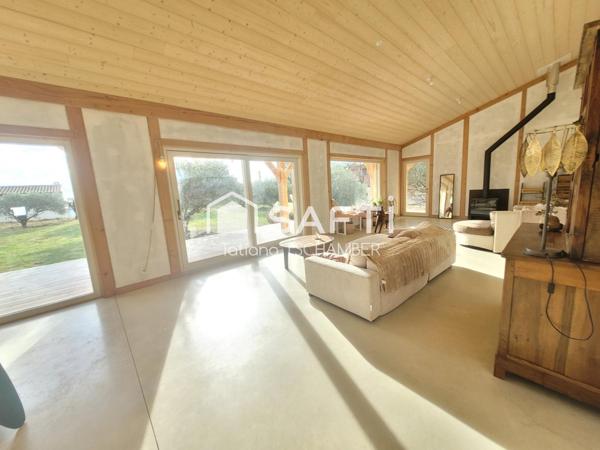 maison plain-pied bioclimatique,5 chambres,150m2