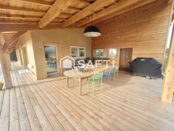 maison plain-pied bioclimatique,5 chambres,150m2