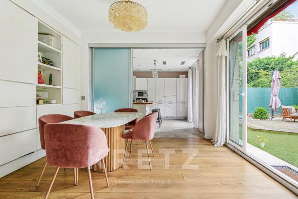 Appartement familial baigné de soleil sur jardin à Neuilly