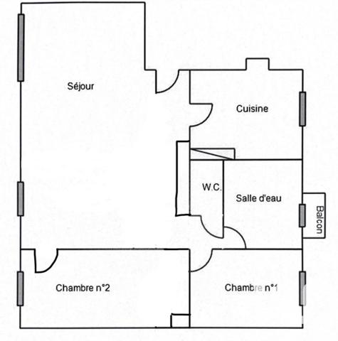 Location appartement 3 pièces 65,8 m² Reims