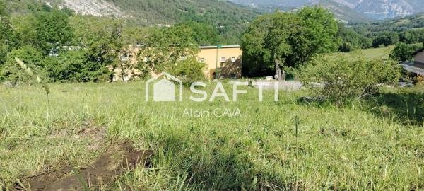 Terrain de 1200m² exposé SUD OUEST