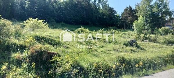 Terrain de 1200m² exposé SUD OUEST