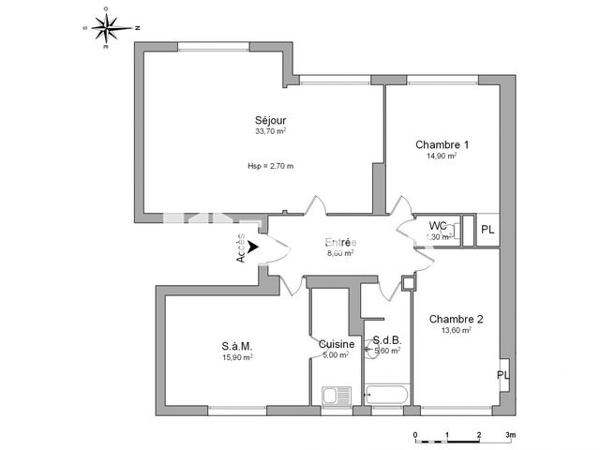 Location Appartement 4 pièces 98.6 m² - 10 RUE AUGUSTE PROST Metz 57000