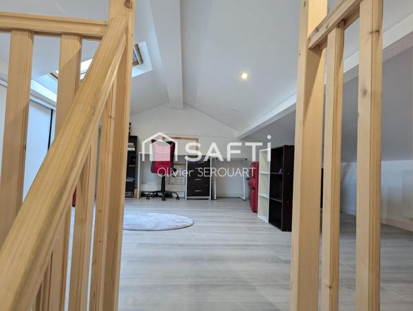 Maison de plain-pied 126 m² rénovée – 4 chambres –dont une suite parentale – 3 garages – Terrain 500 m²