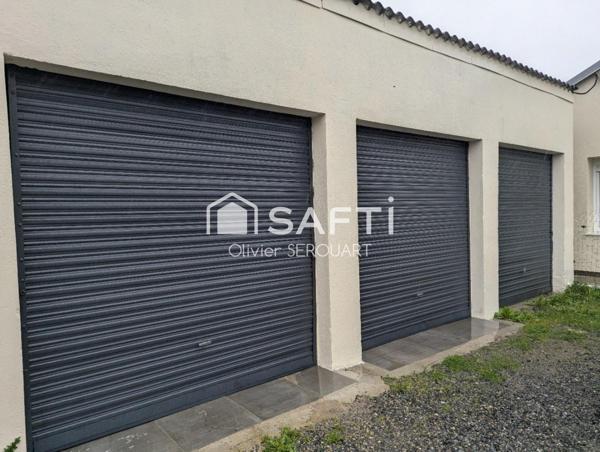 Maison de plain-pied 126 m² rénovée – 4 chambres –dont une suite parentale – 3 garages – Terrain 500 m²