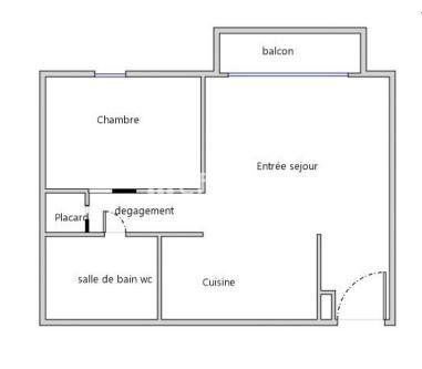 Appartement 2 pièces - 42 m² Exclusivité efficity