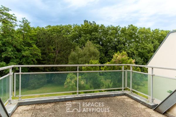 Duplex au dernier étage avec terrasses privatives début Robertsau