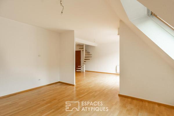 Duplex au dernier étage avec terrasses privatives début Robertsau