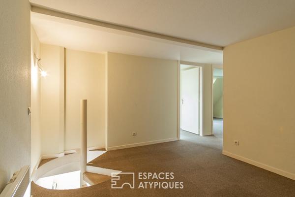 Duplex au dernier étage avec terrasses privatives début Robertsau