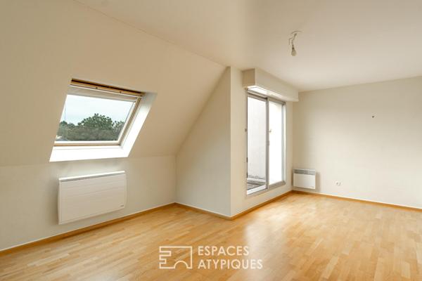 Duplex au dernier étage avec terrasses privatives début Robertsau