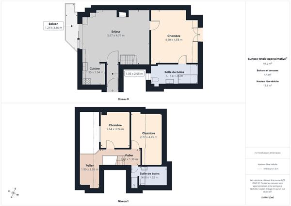 Appartement 4 pièces 69.06 m2