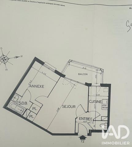 Appartement à vendre 2 pièces 39,74 m² Argenteuil