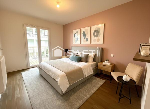 Appartement T2, balcon et place de parking couvert