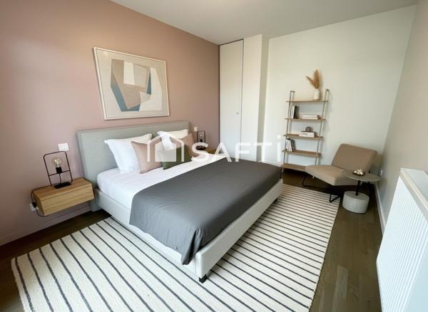 Appartement T2, balcon et place de parking couvert