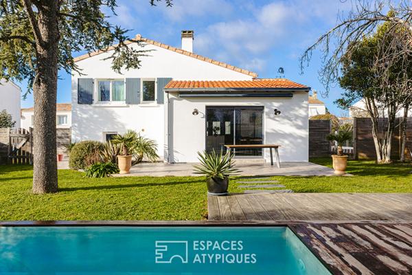 Maison familiale à Lagord dans un écrin de verdure avec piscine