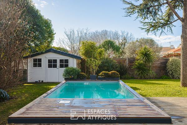 Maison familiale à Lagord dans un écrin de verdure avec piscine