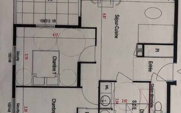 Appartement à vendre    3 pièces • 59,42 m2 Les Abymes