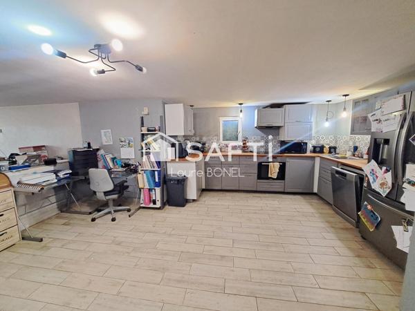 Ensemble immobilier : maison appartement local