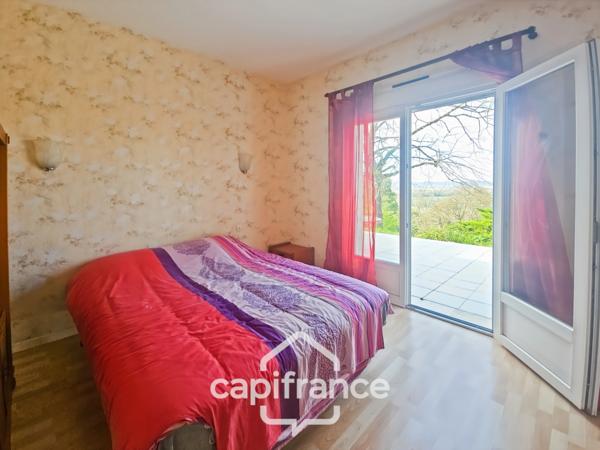 Maison de plain-pied, 4 pièces et jolie vue, dans un environnement calme