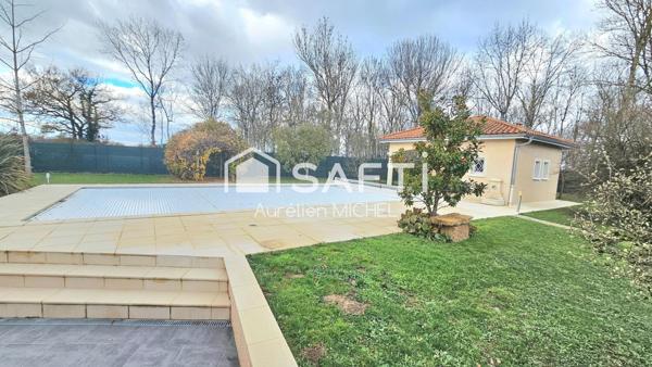 Grande maison familiale 236 m² avec piscine – Calme absolu – À 30 km de Lyon