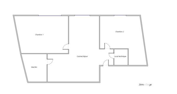 Appartement à vendre 3 pièces 51 m² Saint-Brieuc