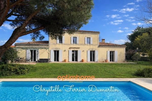 Propriété girondine de charme - 268m2 - 6 chambres - Parc paysager 9200 m2
