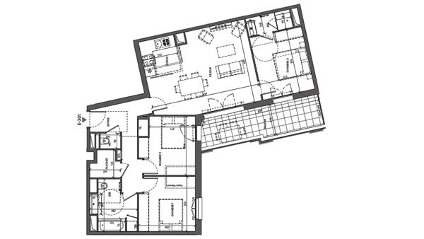 Appartement à vendre 4 pièces 86 m² Serris