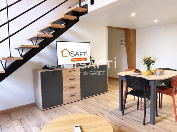 Appartement climatisé et entièrement équipé en plein centre-ville