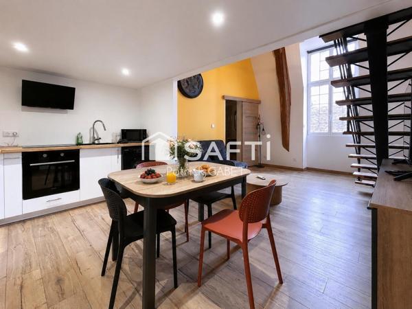 Appartement climatisé et entièrement équipé en plein centre-ville