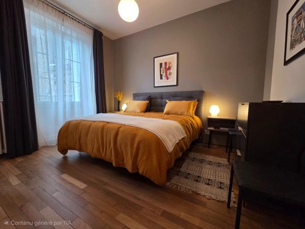 Dinard Ecluse: Appartement de 111m² rénové par un architecte d'intérieur:double séjour,cuisine,3 chambres, 2 salles d'eau