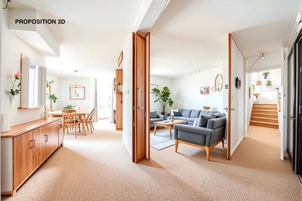 Maison 6 pieces 4 chambres dont une en RDC d'environ 121 m2