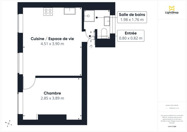 Appartement 2 pièces 32 m² - Lumineux et bien exposé - Rue Dulong, Paris