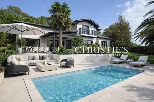 À vendre Bidart - Maison avec piscine et aperçu mer sur vaste terrain
