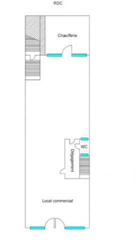 Immeuble à vendre à Mortain (50) – Local commercial et appartement avec garage