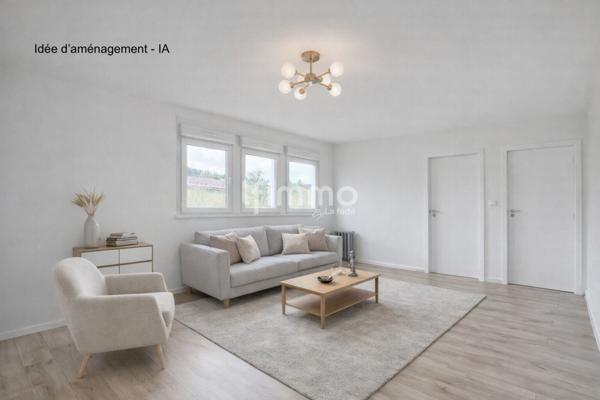Maison rénovée, plain-pied de 80 m2 à Freyming-Merlebach