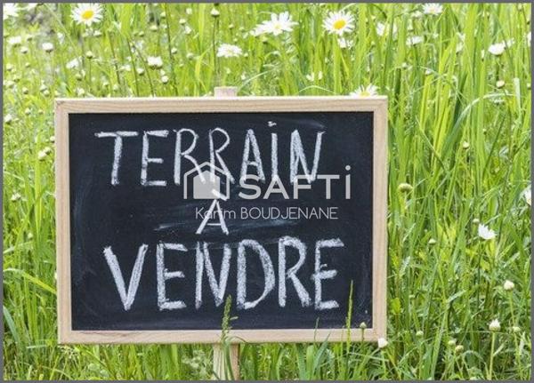 Terrain à batir de 365 m2 avec projet de maison R+1 en toit plat