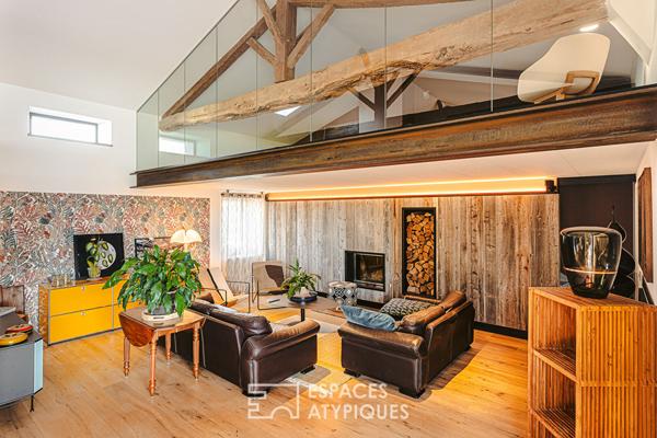 Ancienne grange métamorphosée en maison familiale