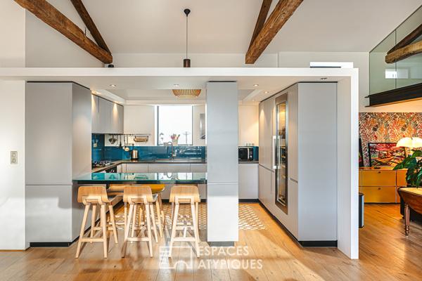 Ancienne grange métamorphosée en maison familiale