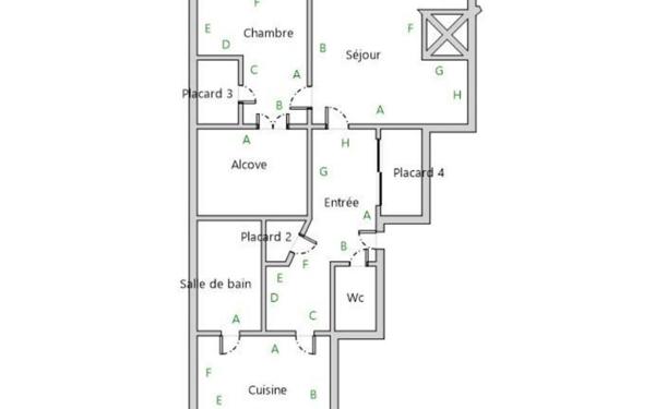 Appartement à vendre    3 pièces • 72,68 m2 Lyon 1