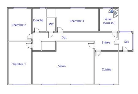 Maison de plain pied sur sous-sol