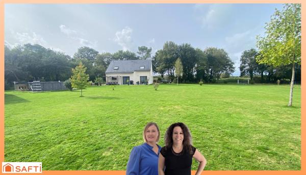 Maison récente dans un cadre verdoyant